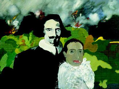 <i>Velázquez, mi padre</i> (1964), del libro <i>Los bigotes de la Gioconda, </i><b>de Eduardo Arroyo.</b>