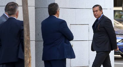 Enrique López llega a la Audiencia Nacional, en una foto de 2015.