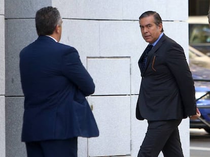 Enrique López llega a la Audiencia Nacional, en una foto de 2015.