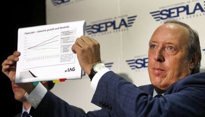 El presidente del SEPLA-Iberia, Justo Peral, en una imagen de hace un año.