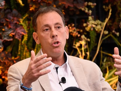 Jim VandeHei, cofundador y consejero delegado de Axios, durante un evento público en mayo de 2022 en Beverly Hills, California.