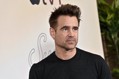 Colin Farrell, en la presentación de la serie de televisión de Apple TV+ 'Sugar', que protagoniza, en un hotel de Beverly Hills, California, el 12 de marzo de 2024.