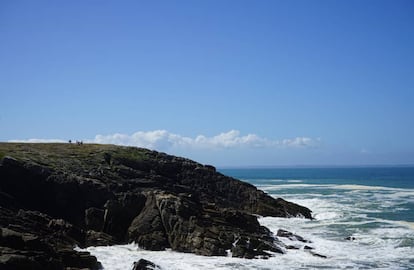 Costa salvaje de la península de Quiberon.