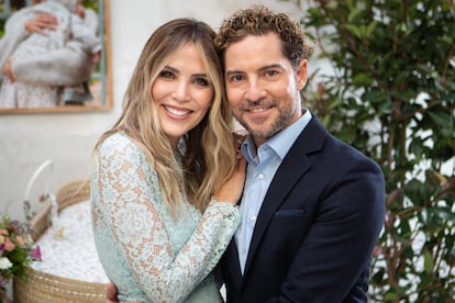 Rosanna Zanetti y David Bisbal, en noviembre de 2021 en Madrid.