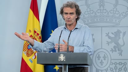 Fernando Simón, the director of the Health Ministry’s Coordination Center for Health Alerts, during a press conference on Friday.