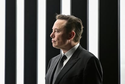 Elon Musk, en marzo de 2022 en la inauguración de la factoría de Tesla en Gruenheide (Alemania).