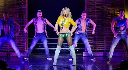 Britney Spears, durante su show en el Hotel Planet Hollywood de Las Vegas.