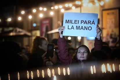 Manifestantes en Argentina