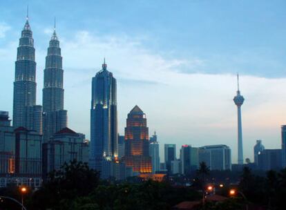 Vista del 'skyline' de la capital malaya