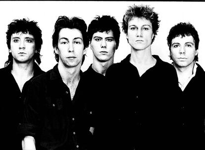 Imagen promocional del grupo Ultravox en 1979.