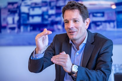 Javier Montes, director de banca para particulares de ING España, en la sede del banco en Madrid.
