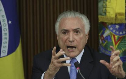 O presidente Michel Temer