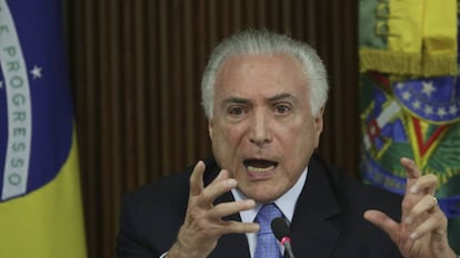 O presidente Michel Temer