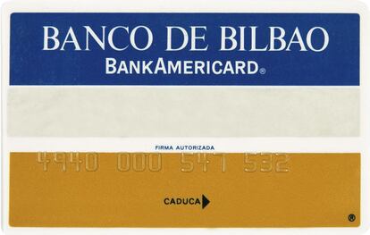 Primera tarjeta de crédito que comercializó en España Banco de Bilbao