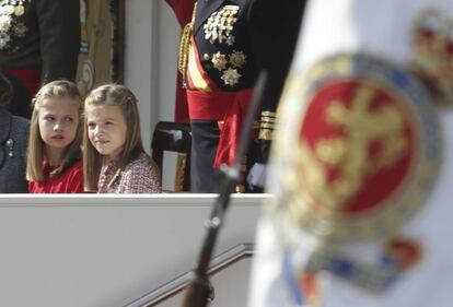 Leonor y Sofía, el Día de la Hispanidad.