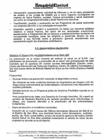 Página seis del documento Curso preparatorio de técnico auxiliar sanitario, incluido en unas oposiciones municipales.