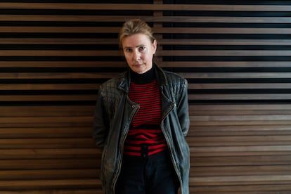 Lionel Shriver, retratada en el Festival Literario de Oxford, en 2019.