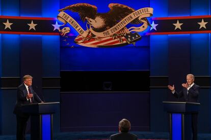 Donald Trump y Joe Biden protagonizaron un tenso debate por las constantes interrupciones del presidente y candidato republicano.