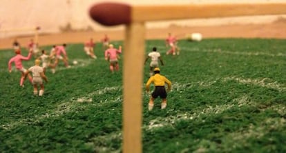 Un partido de f&uacute;tbol en miniatura es una de las escenas de &#039;Mi gran obra&#039;.