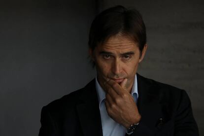 Julen Lopetegui, tras el sorteo del calendario de la pr&oacute;xima temporada.