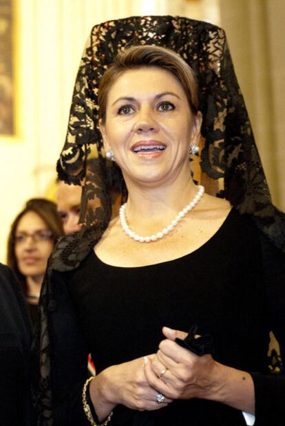 María Dolores de Cospedal, durante el Corpus Christi.