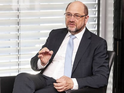 Martin Schulz, en su despacho en Berlín.