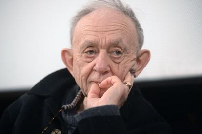 Frederick Wiseman, en una clase magistral en la Cineteca de Bolonia en febrero.