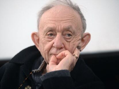 Frederick Wiseman, en una clase magistral en la Cineteca de Bolonia en febrero.