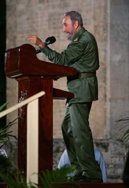 Castro, durante su discurso.