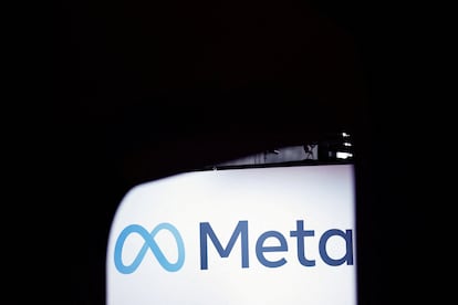 A Meta logo is seen at the Viva Technology conference dedicated to innovation and startups at Porte de Versailles exhibition center in Paris, France, June 14, 2023.