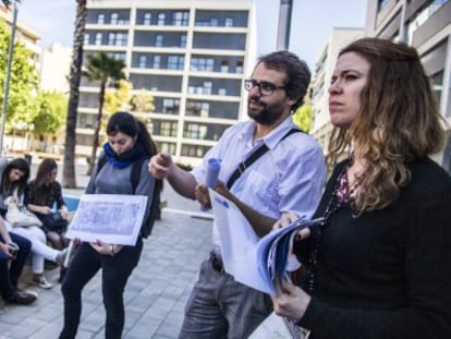 Paseo por el 22@ de Poblenou con los alumnos de la ETSAB. 