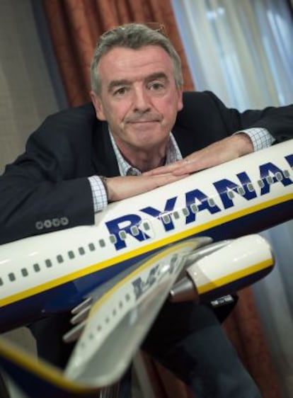 Ryanair CEO Michael O'Leary, during a press conference held in Madrid last month.