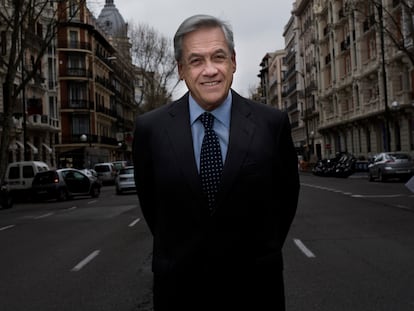 El expresidente de Chile Sebastián Pinera, en Madrid.