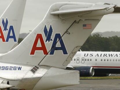 Aviones de American Airlines. 