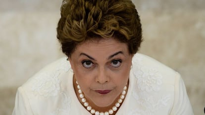 Dilma na reuni&atilde;o do Conselh&atilde;o.