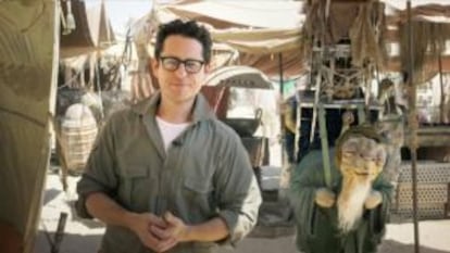 J. J. Abrams, en el rodaje de 'Star Wars: the Force Awakens'