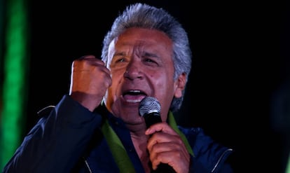 El candidato oficialista, Len&iacute;n Moreno. 