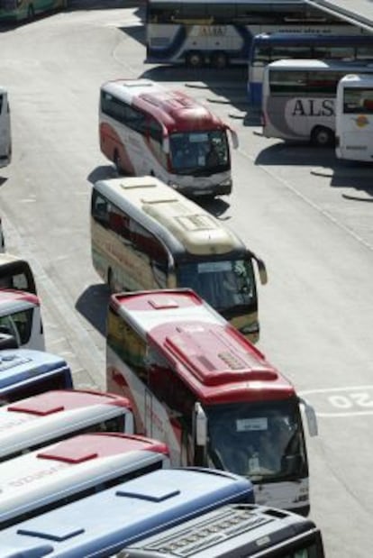 Estaci&oacute;n de autobuses en Madrid