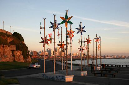 La zona de Punta Iglesias en Mar del Plata.