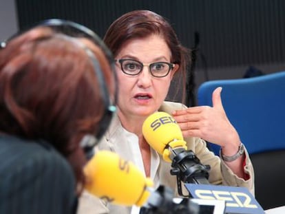 Mónica Oriol, durant la seva entrevista amb Pepa Bueno.