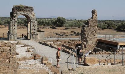 Vestigios de la ciudad romana de Cáparra, en el norte de la provincia de Cáceres