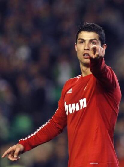 Cristiano Ronaldo, durante el partido contra el Betis.