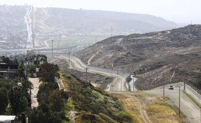 Frontera entre México y EE UU en Tijuana.