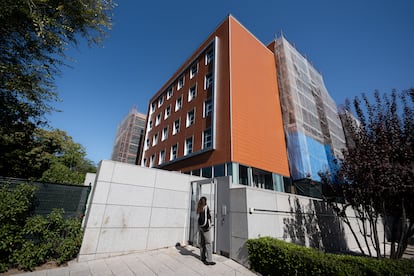 Una residencia de estudiantes en Madrid, en octubre de 2023.
