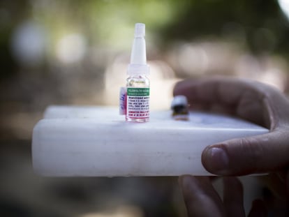 Una vacuna oral contra el virus de la polio.
