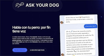 Interfaz de Ask Your Dog de Invoxia