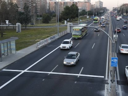 La A-5 el día de la entrada en funcionamiento de los semáforos, el pasado 26 de febrero.