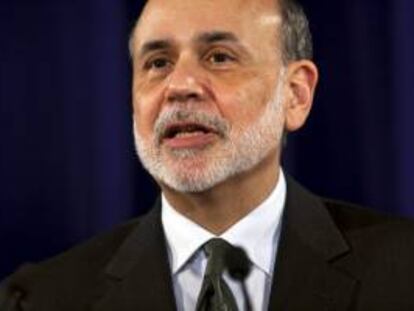 En la imagen, el presidente de la Reserva Federal (Fed) de EEUU, Ben Bernanke. EFE/Archivo