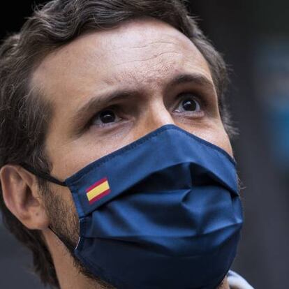 El presidente del Partido Popular, Pablo Casado.