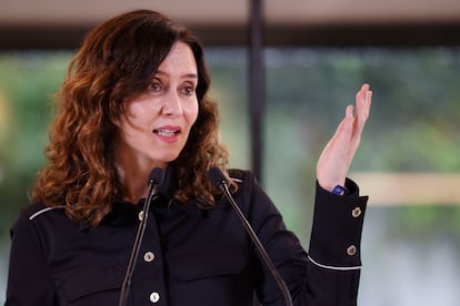 La presidenta de la Comunidad de Madrid, Isabel Díaz Ayuso